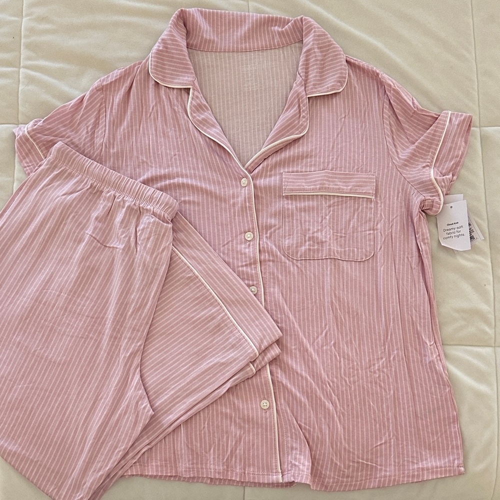 Auden Pink Striped Pajama Set
